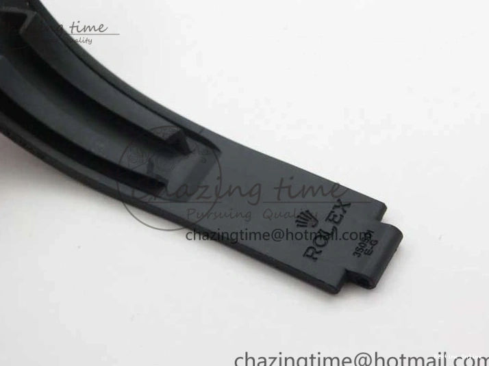 0416 Yacht-Master 116655 ARF SS Custom Made Black Ceramic Bezel on Oysterflex Rubber Strap A HighPerformance 3064